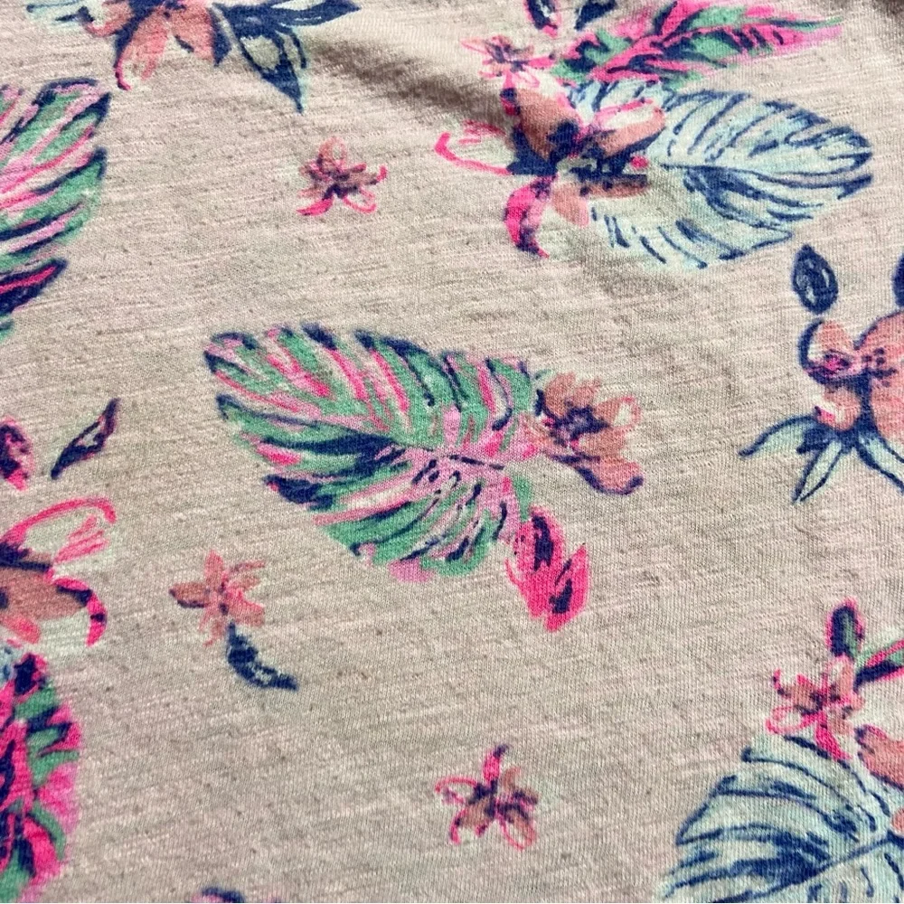 OshKosh B'Gosh Kids Girls Pink Floral Tee Short Sleeve Tank Top Size 6 Small